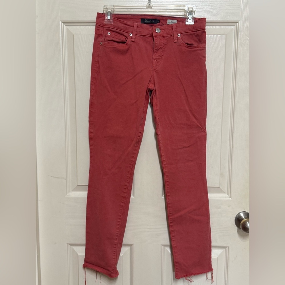 Level 99 Skinny Jeans (color is Guava)